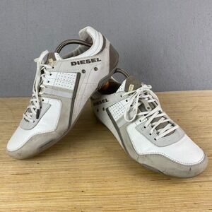 Vintage 90s Diesel Korbin II S Y2K Leather Brown Low Sneakers Shoes US 11 EU44.5